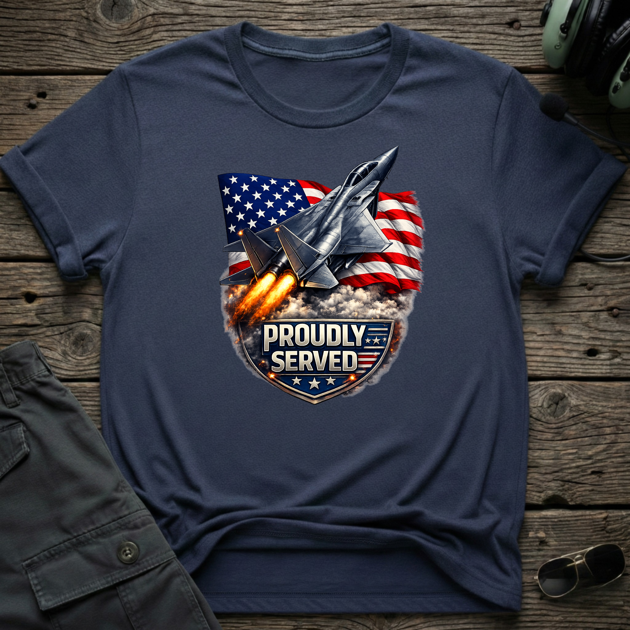 Proudly Served T-shirt — aviation apparel