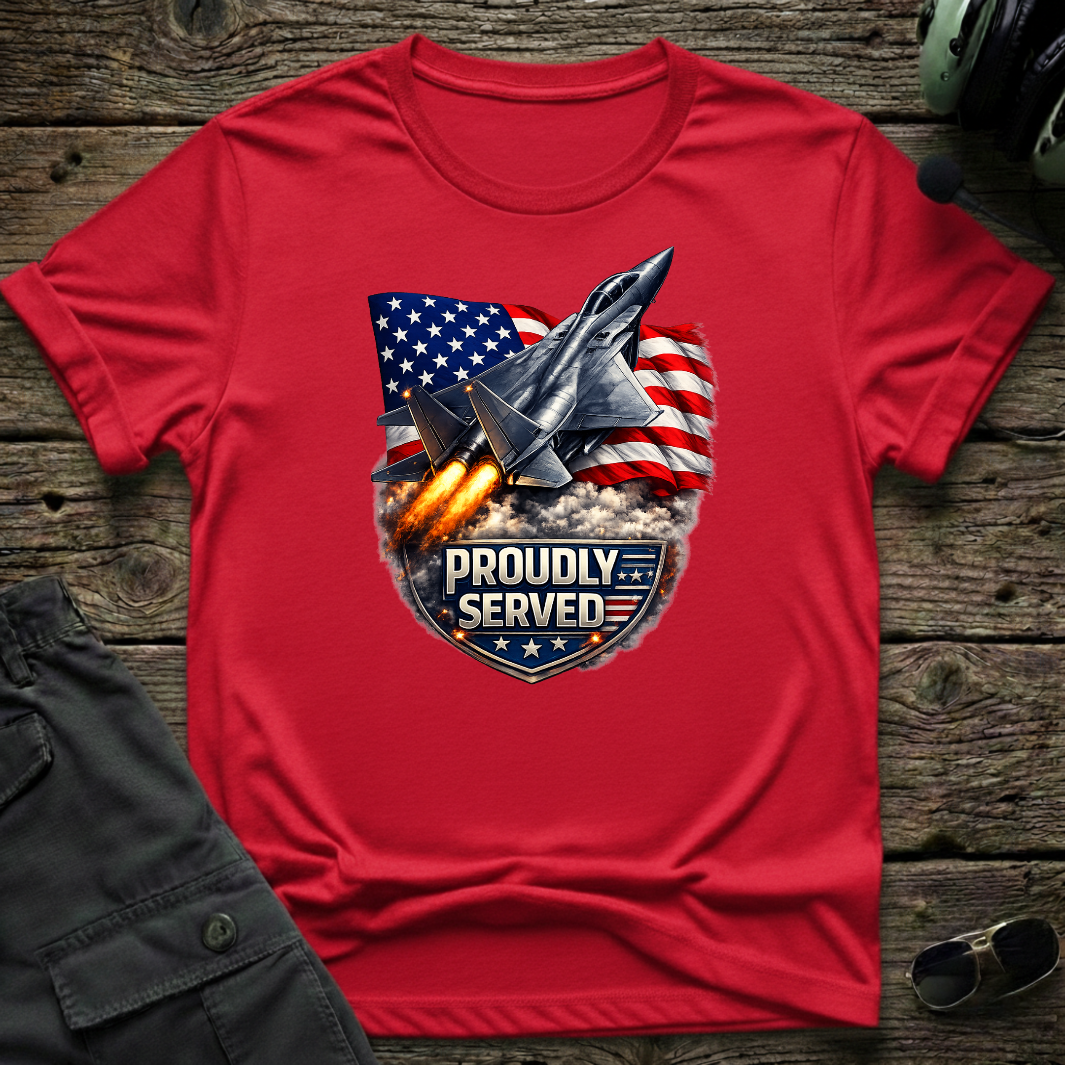 Proudly Served T-shirt — aviation apparel