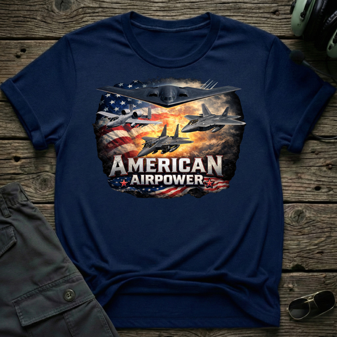 American Airpower T-shirt — aviation t-shirt