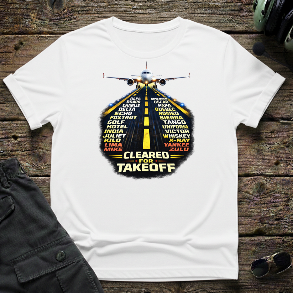 Aviation Alphabet unisex t-shirt - perfect gift for aviation lovers
