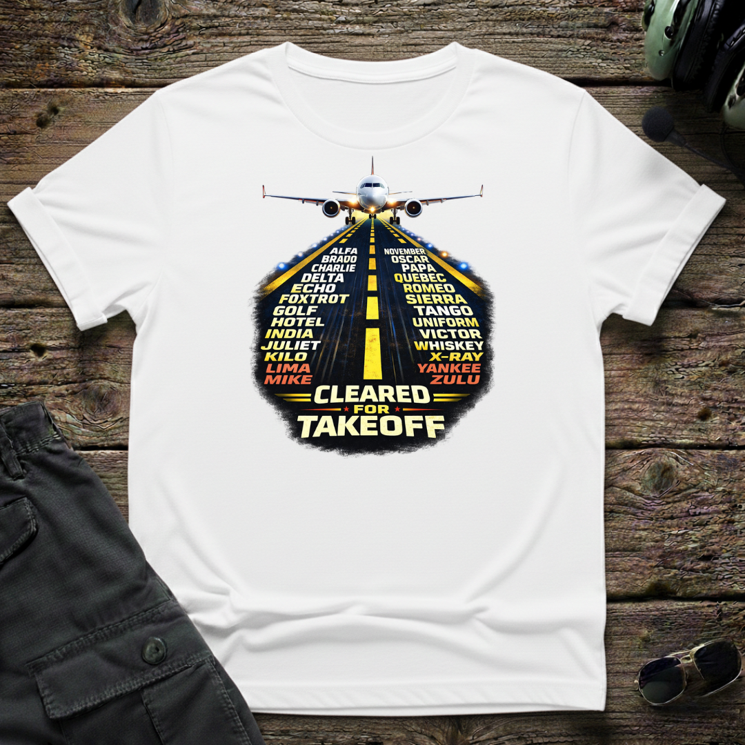 Aviation Alphabet unisex t-shirt - perfect gift for aviation lovers