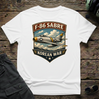 F-86 Sabre front view - premium aviation tee for pilots