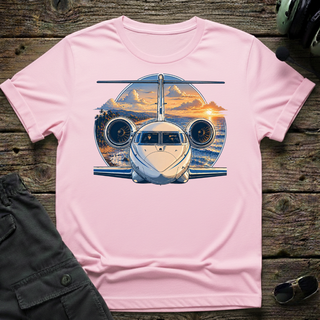 Gulfstream Beach T-shirt — aviation apparel