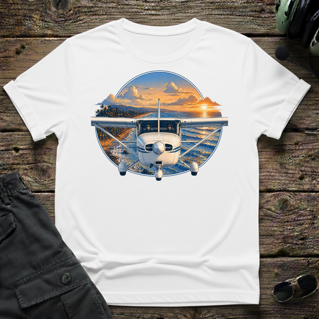 Cessna Beach T-shirt — front view