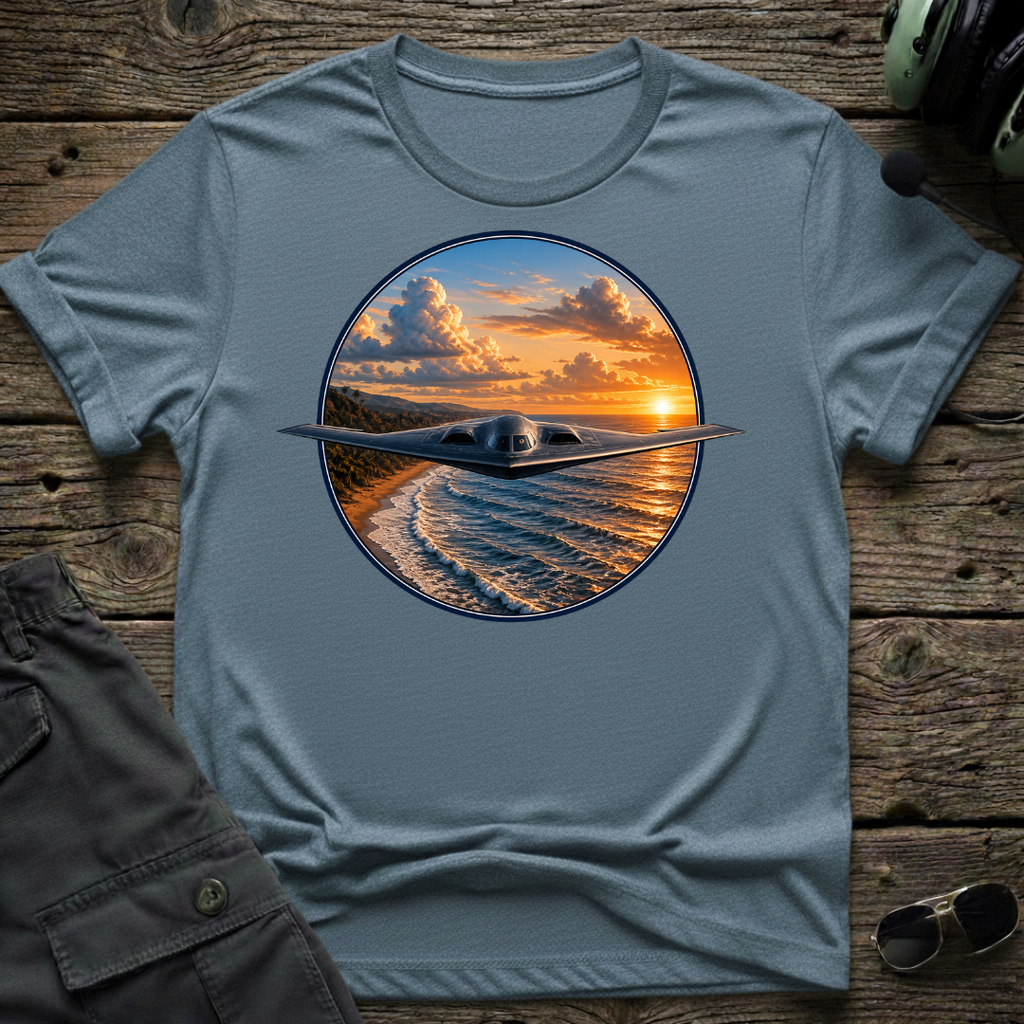 B2 Beach T-shirt — aviation t-shirt