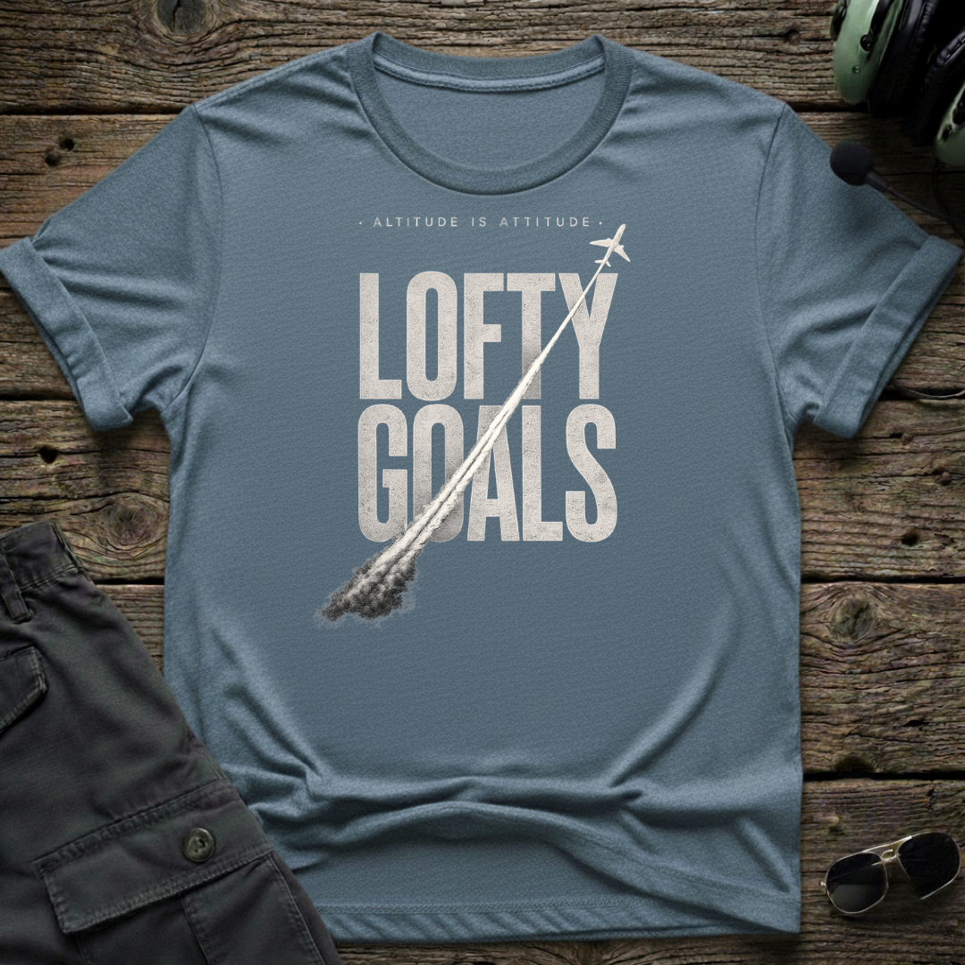 Lofty Goals Contrails T-shirt — front view