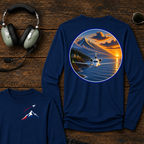 Falcon Sunset Long Sleeve — aviation t-shirt