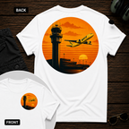 Spirit Airlines Sunset SS 2 Sided T-shirt
