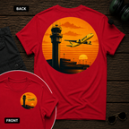 Spirit Airlines Sunset SS 2 Sided T-shirt