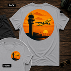 Spirit Airlines Sunset SS 2 Sided T-shirt