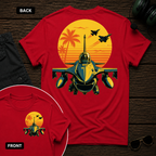 F-16 Tropic Sunset SS 2 Sided T-shirt