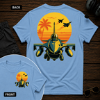 F-16 Tropic Sunset SS 2 Sided T-shirt