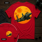 F-15 Tropic Sunset SS 2 Sided T-shirt