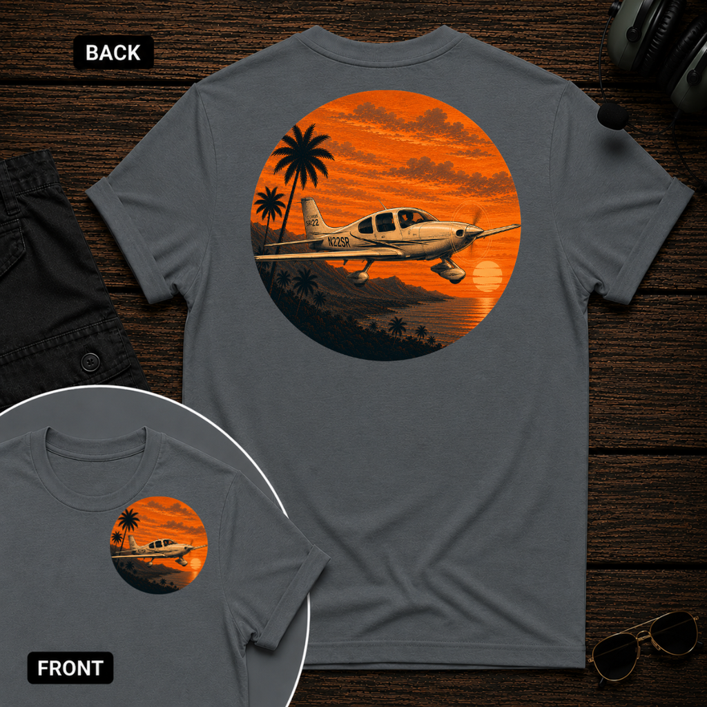 Cirrus Tropic Sunset SS 2 Sided T-shirt