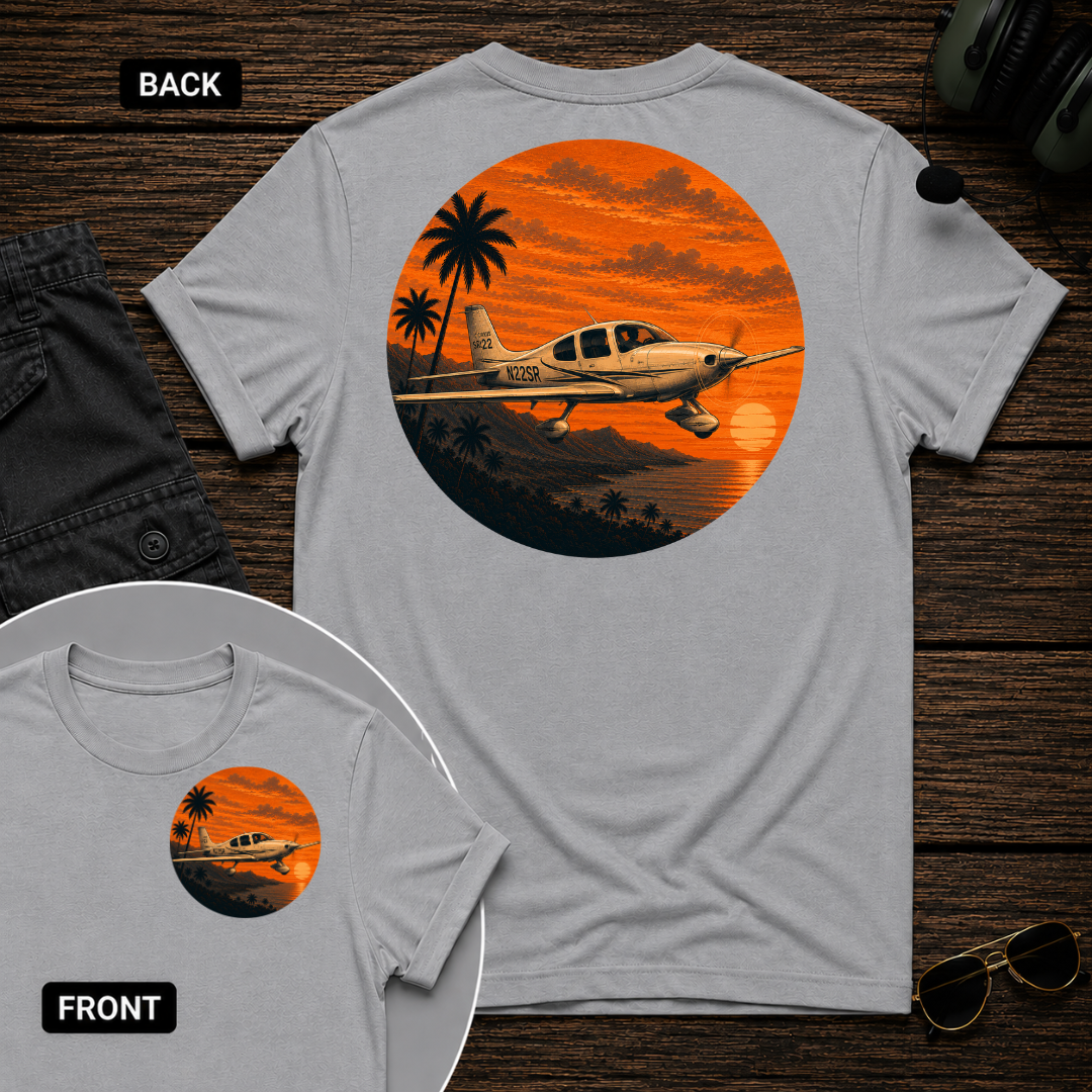 Cirrus Tropic Sunset SS 2 Sided T-shirt