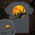 P-51 Tropic Sunset SS 2 Sided T-shirt
