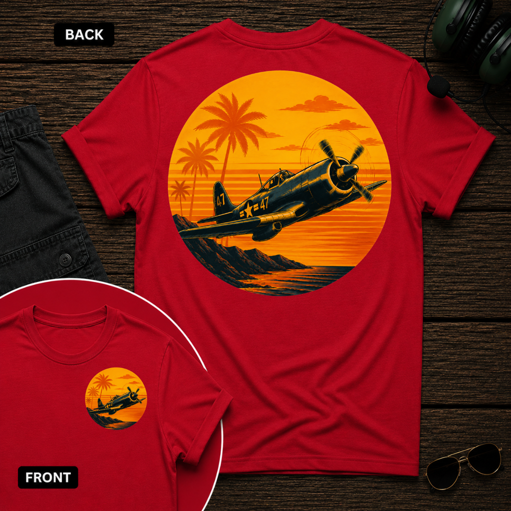 Hellcat Tropic Sunset SS 2 Sided T-shirt