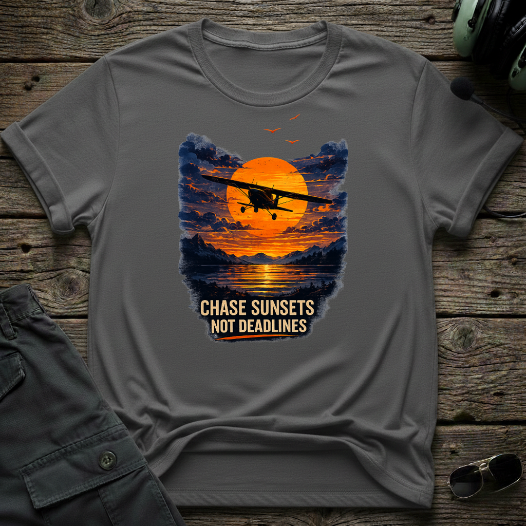 Chase Sunsets Not Deadlines T-shirt