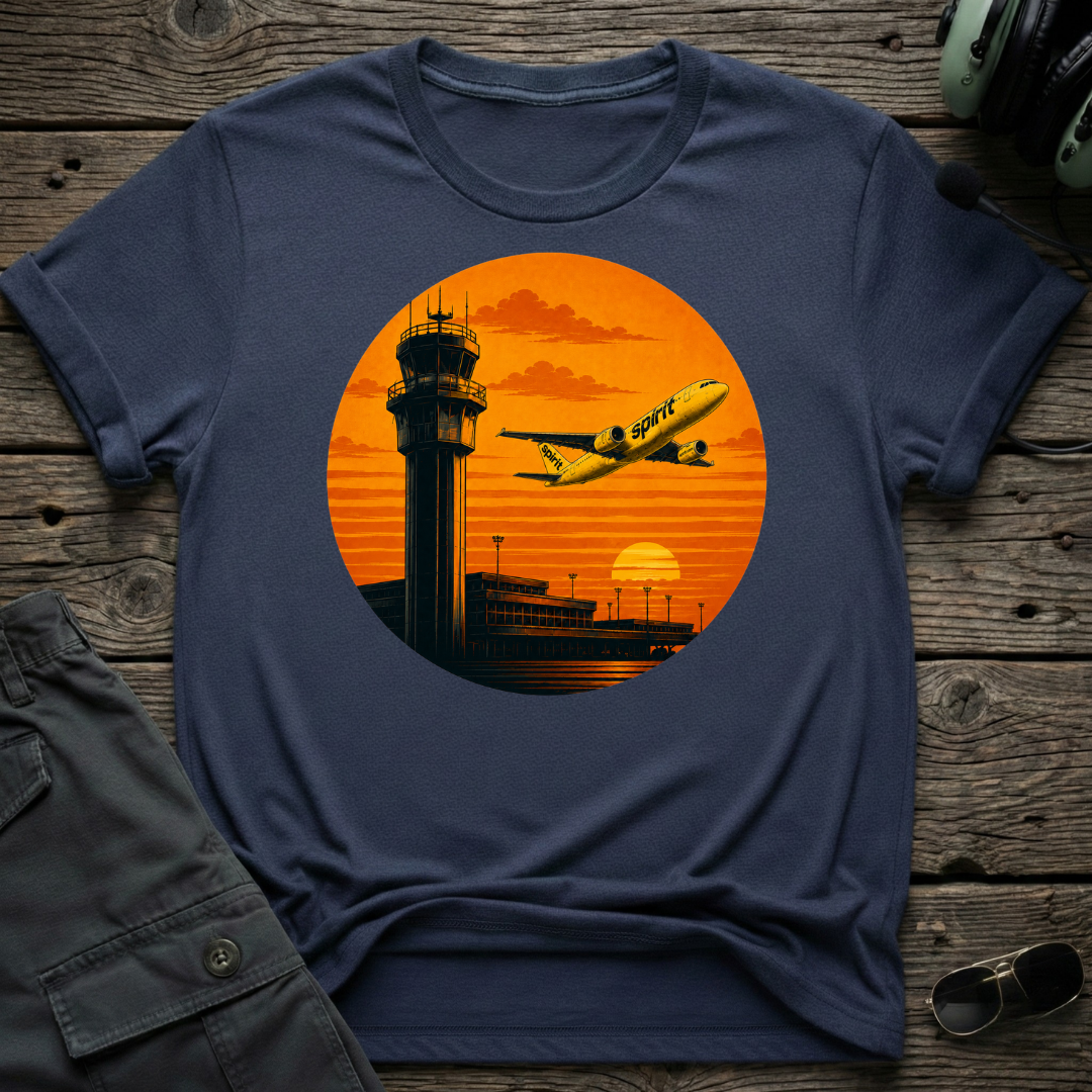 Spirit Airlines Tropic Sunset T-shirt