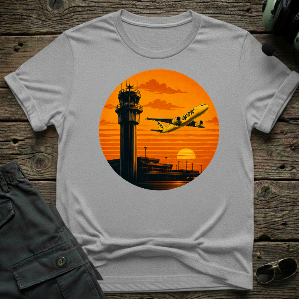 Spirit Airlines Tropic Sunset T-shirt