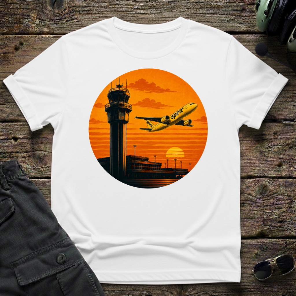 Spirit Airlines Tropic Sunset T-shirt