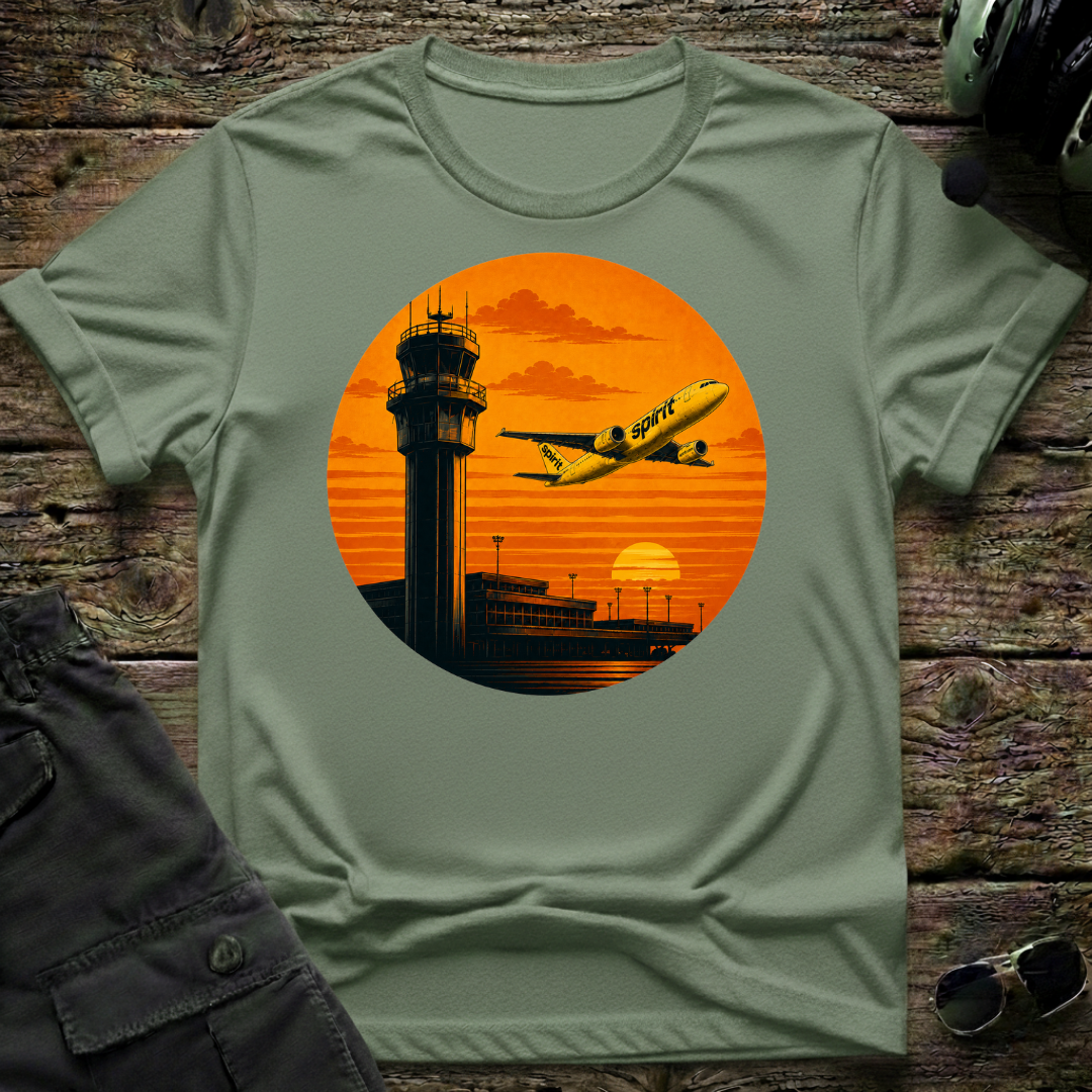 Spirit Airlines Tropic Sunset T-shirt