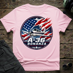 A-36 Bonanza Freedom Flight T-shirt