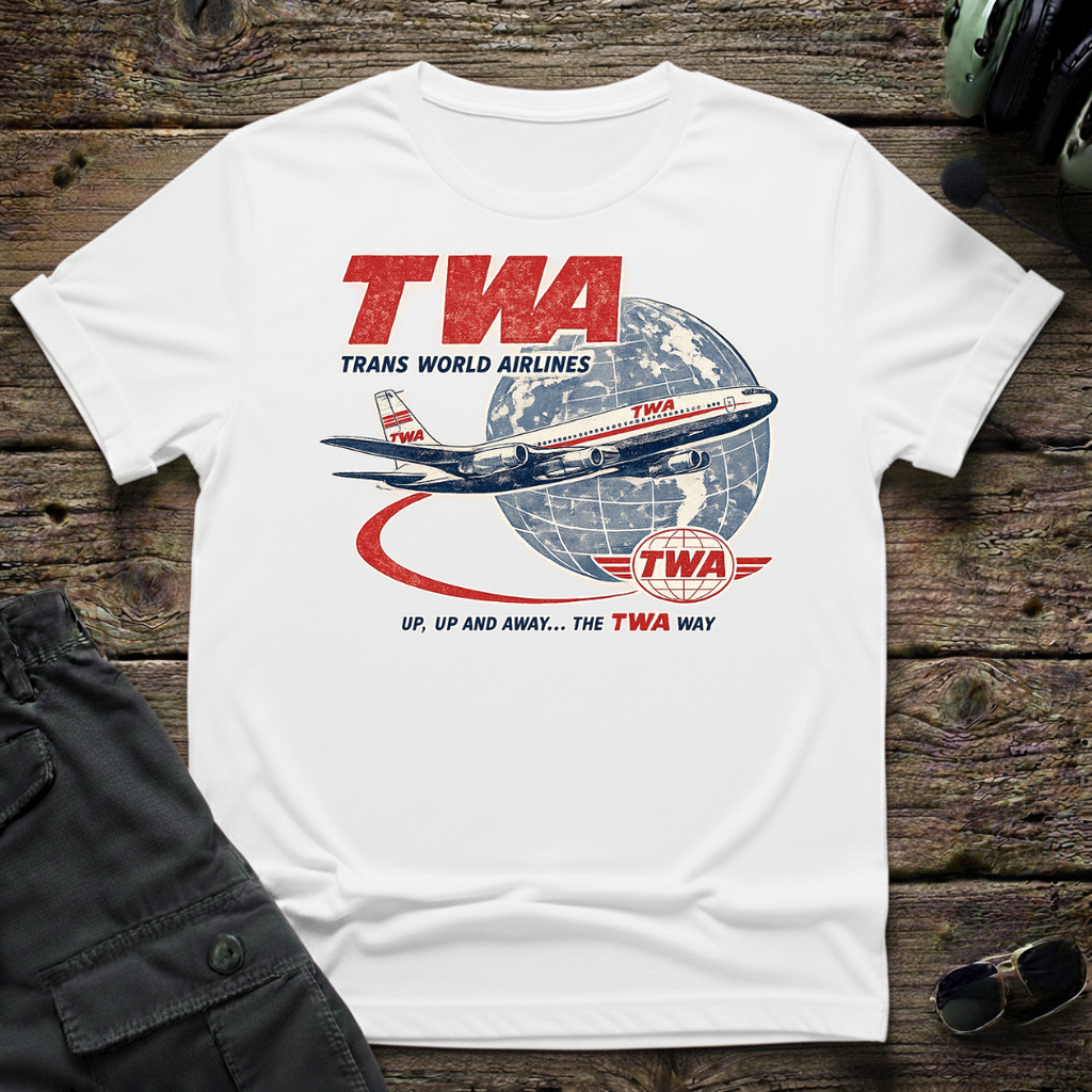 Up Up and Away TWA T-shirt