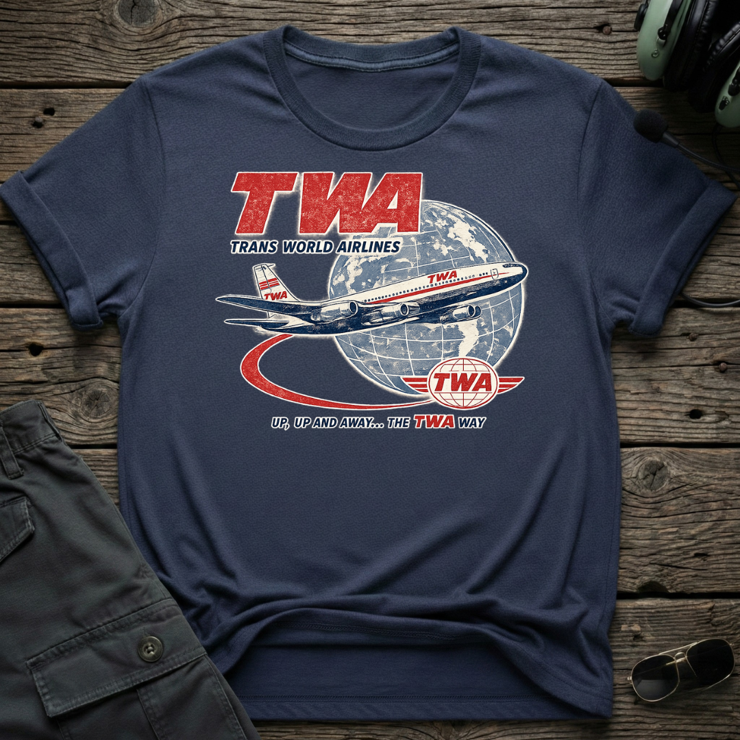 Up Up and Away TWA T-shirt