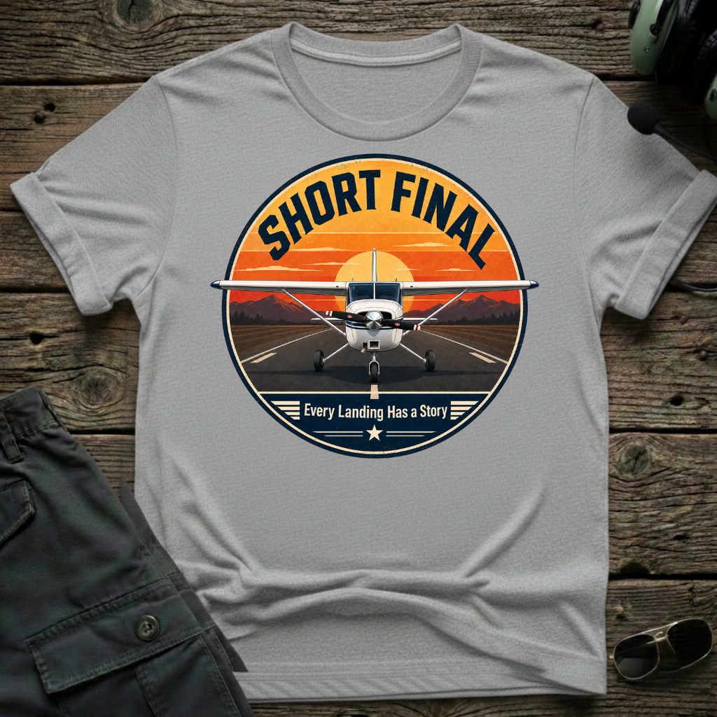 Short Final Cessna T-shirt