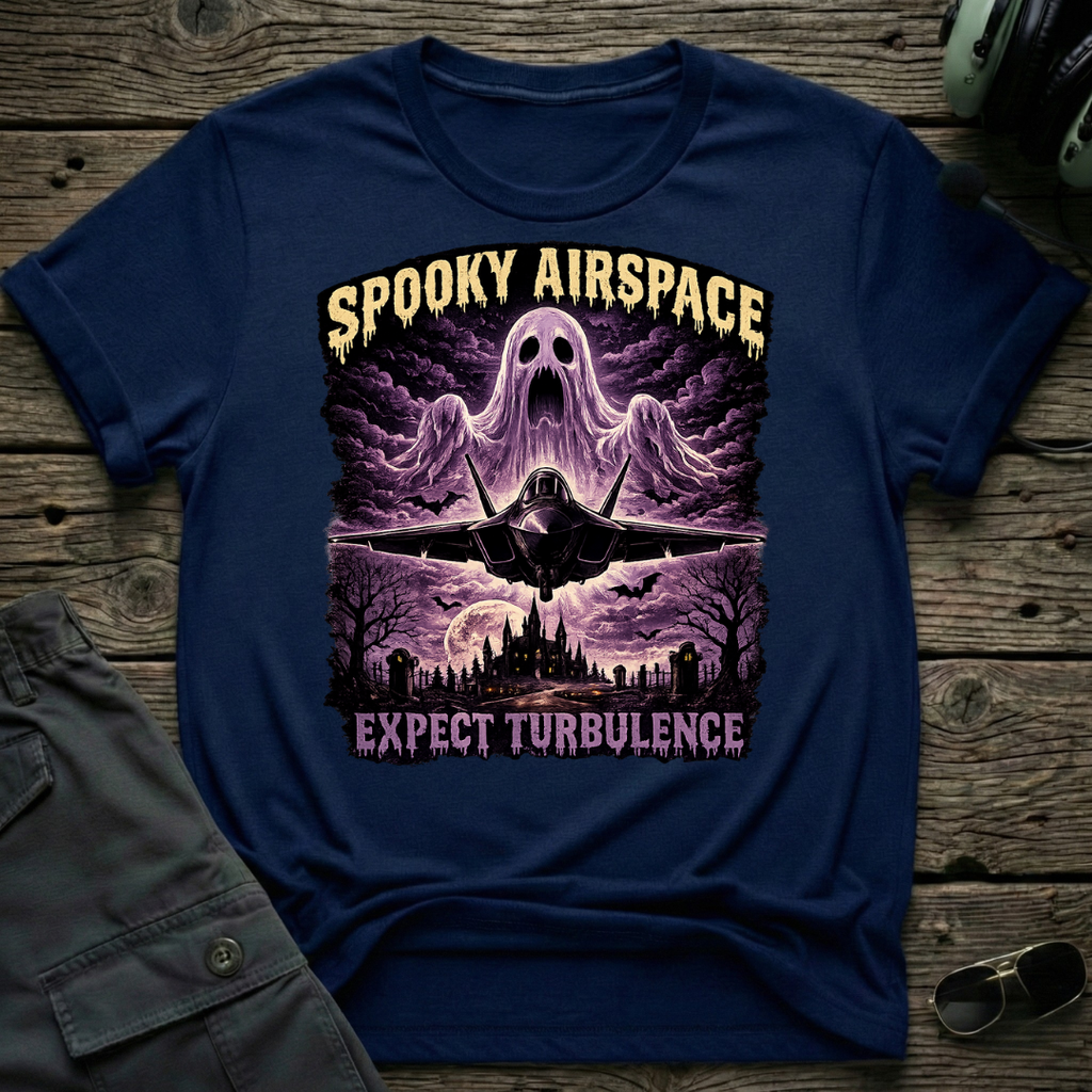 Spooky Airspace T-shirt - Aviation & Military Graphic Tee | Cleared 4 Tees