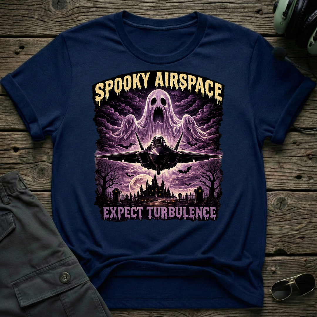 Spooky Airspace T-shirt - Aviation & Military Graphic Tee | Cleared 4 Tees