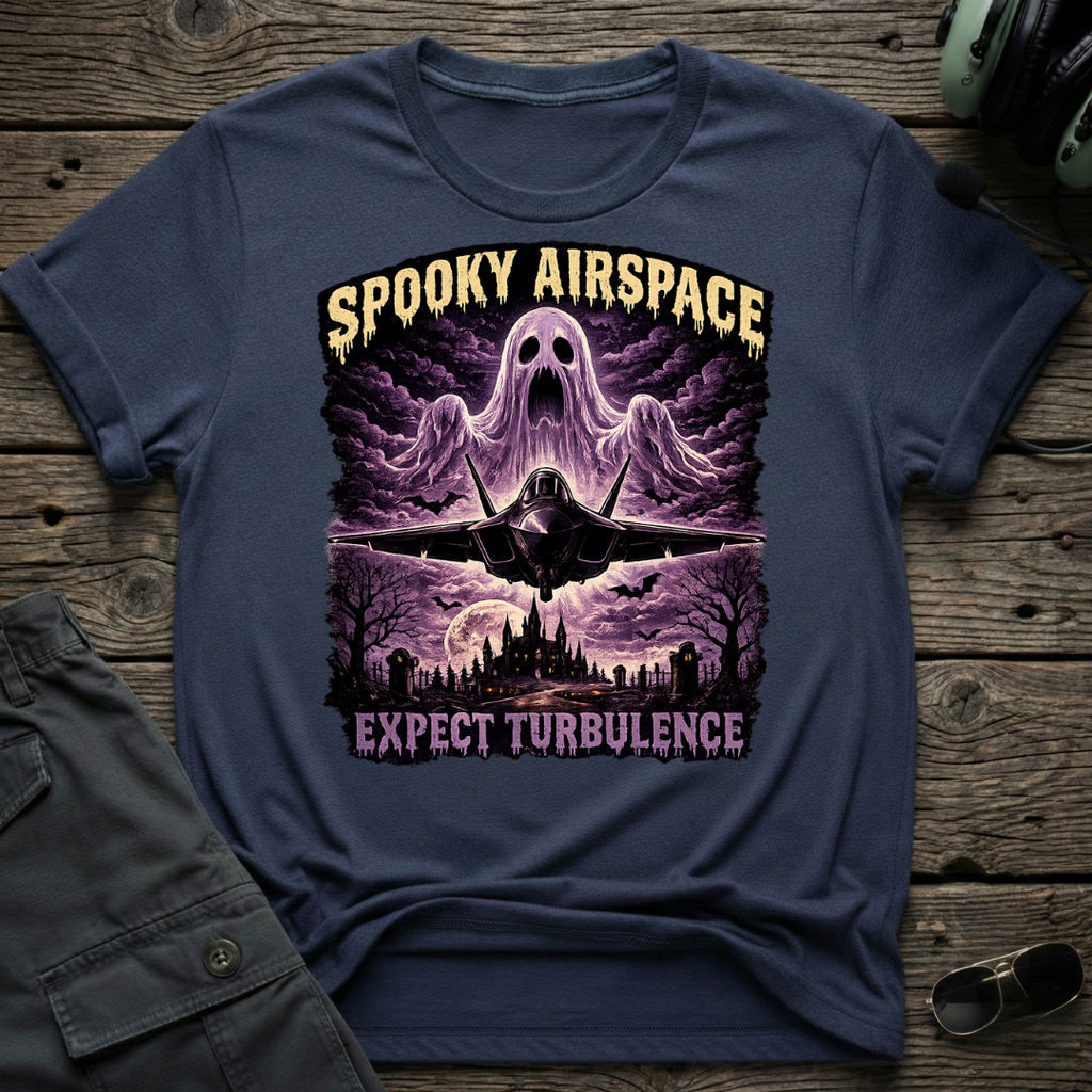 Spooky Airspace T-shirt - Aviation & Military Graphic Tee | Cleared 4 Tees