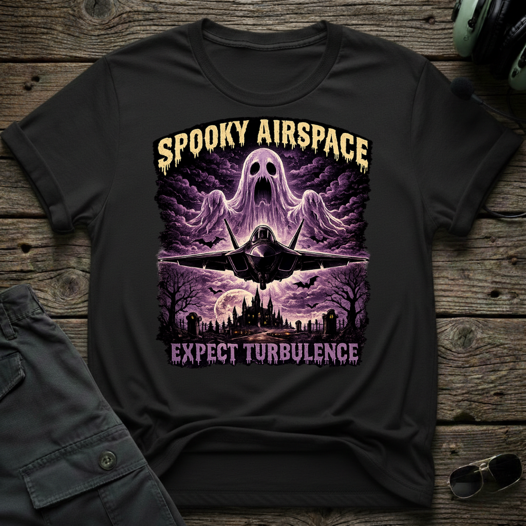 Spooky Airspace T-shirt - Aviation & Military Graphic Tee | Cleared 4 Tees