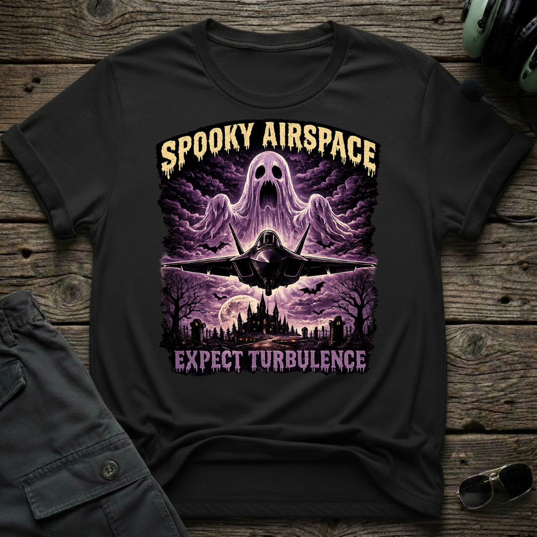 Spooky Airspace T-shirt - Aviation & Military Graphic Tee | Cleared 4 Tees