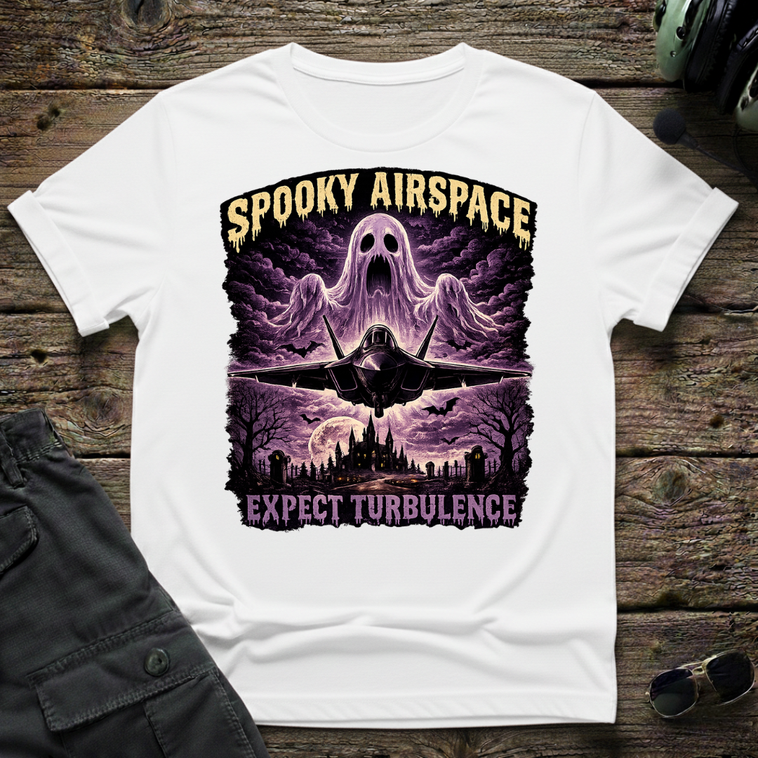Spooky Airspace T-shirt - Aviation & Military Graphic Tee | Cleared 4 Tees