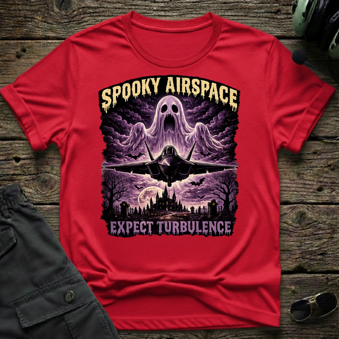 Spooky Airspace T-shirt - Aviation & Military Graphic Tee | Cleared 4 Tees