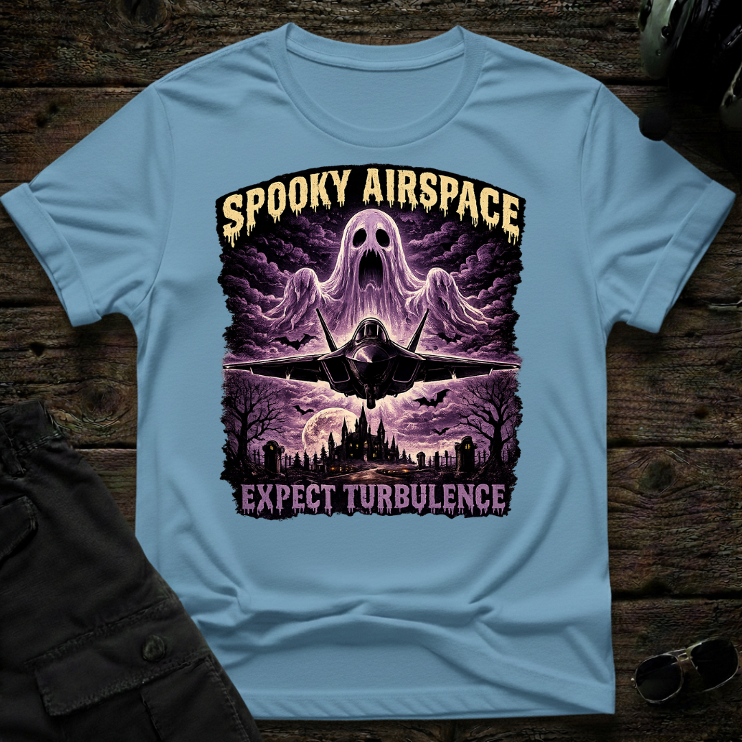 Spooky Airspace T-shirt - Aviation & Military Graphic Tee | Cleared 4 Tees