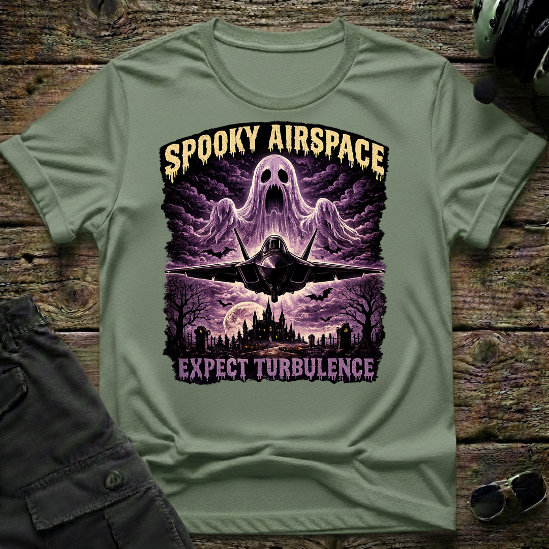 Spooky Airspace T-shirt - Aviation & Military Graphic Tee | Cleared 4 Tees