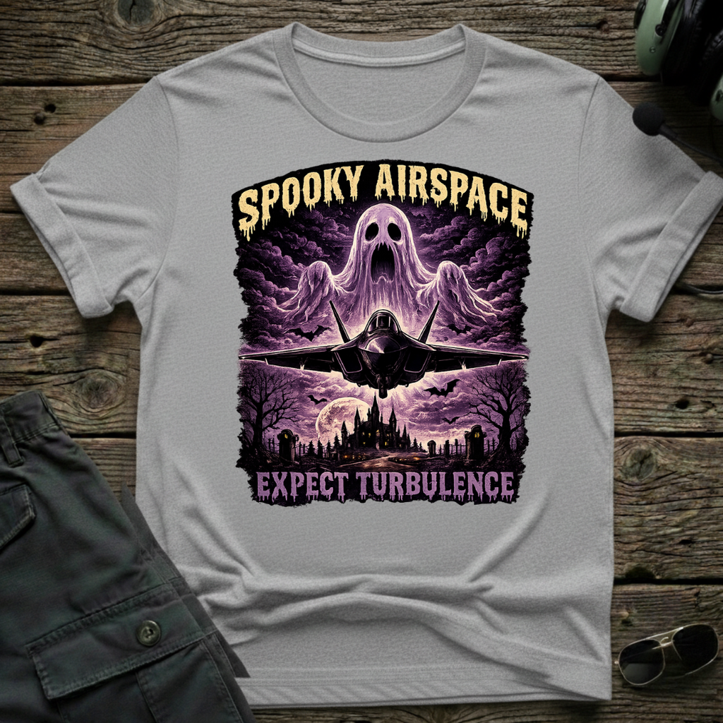 Spooky Airspace T-shirt - Aviation & Military Graphic Tee | Cleared 4 Tees