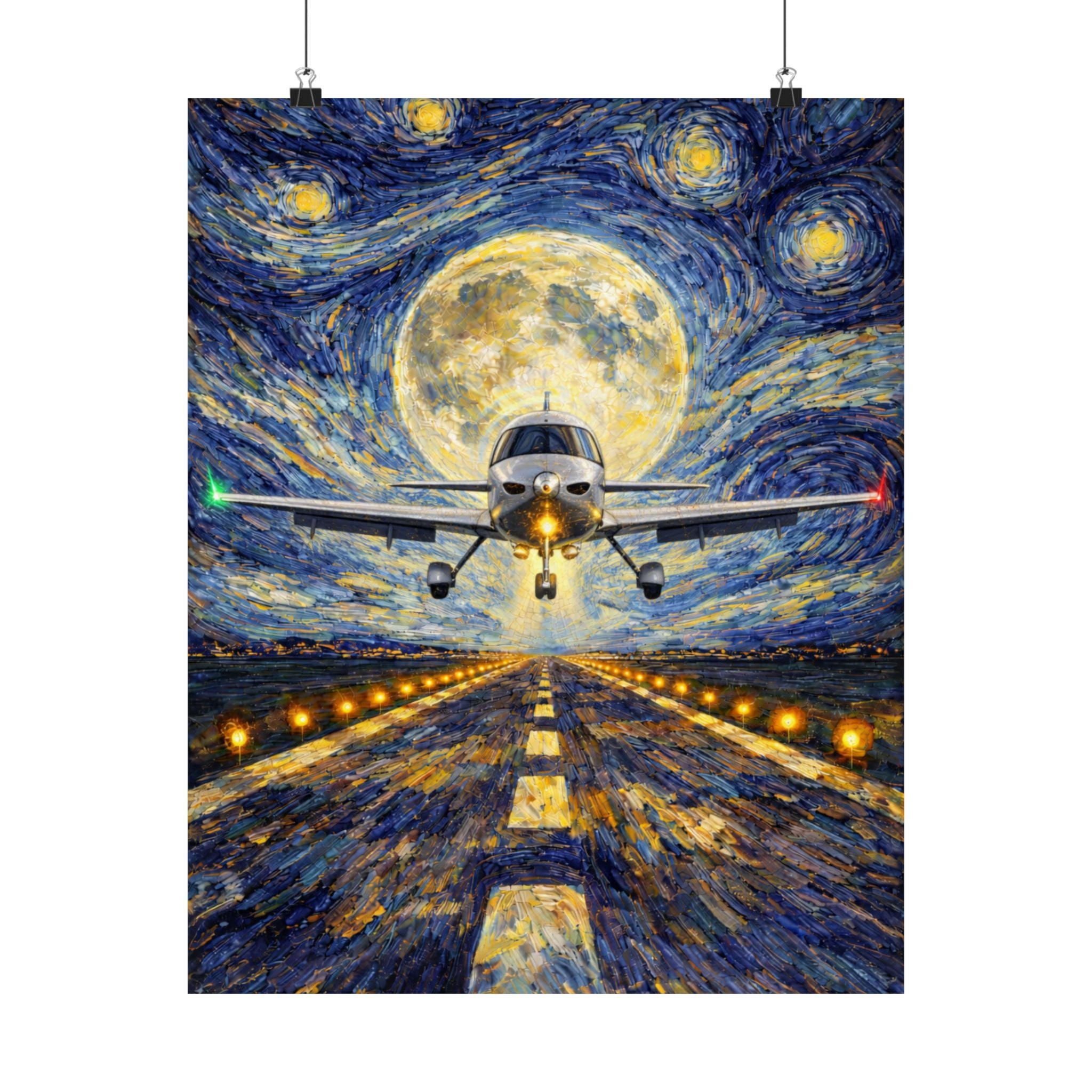 SR-22 Starry Night Van Gogh Poster