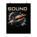 Sound Barrier Jet Poster — Vintage Chuck Yeager Breakthrough Art (Matte Vertical Poster)
