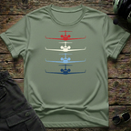 RWB Bizjet lifestyle shot - Gildan 64000 ring-spun cotton aviation shirt