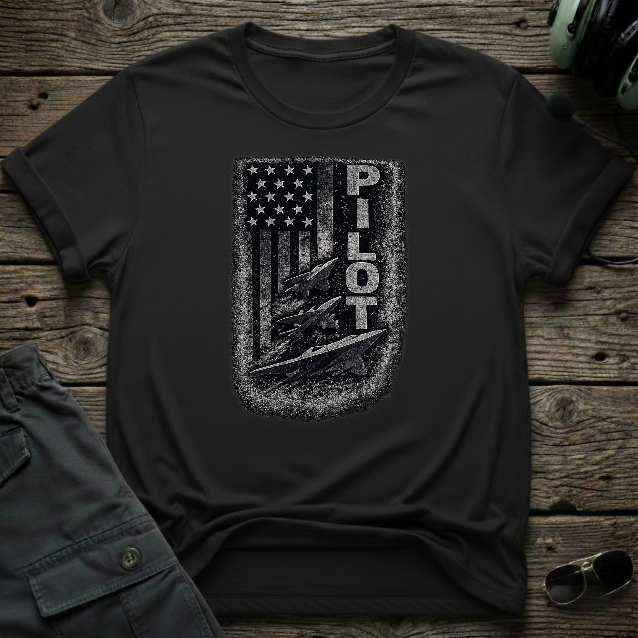 Pilot  Flag - Cleared4Tees premium aviation apparel