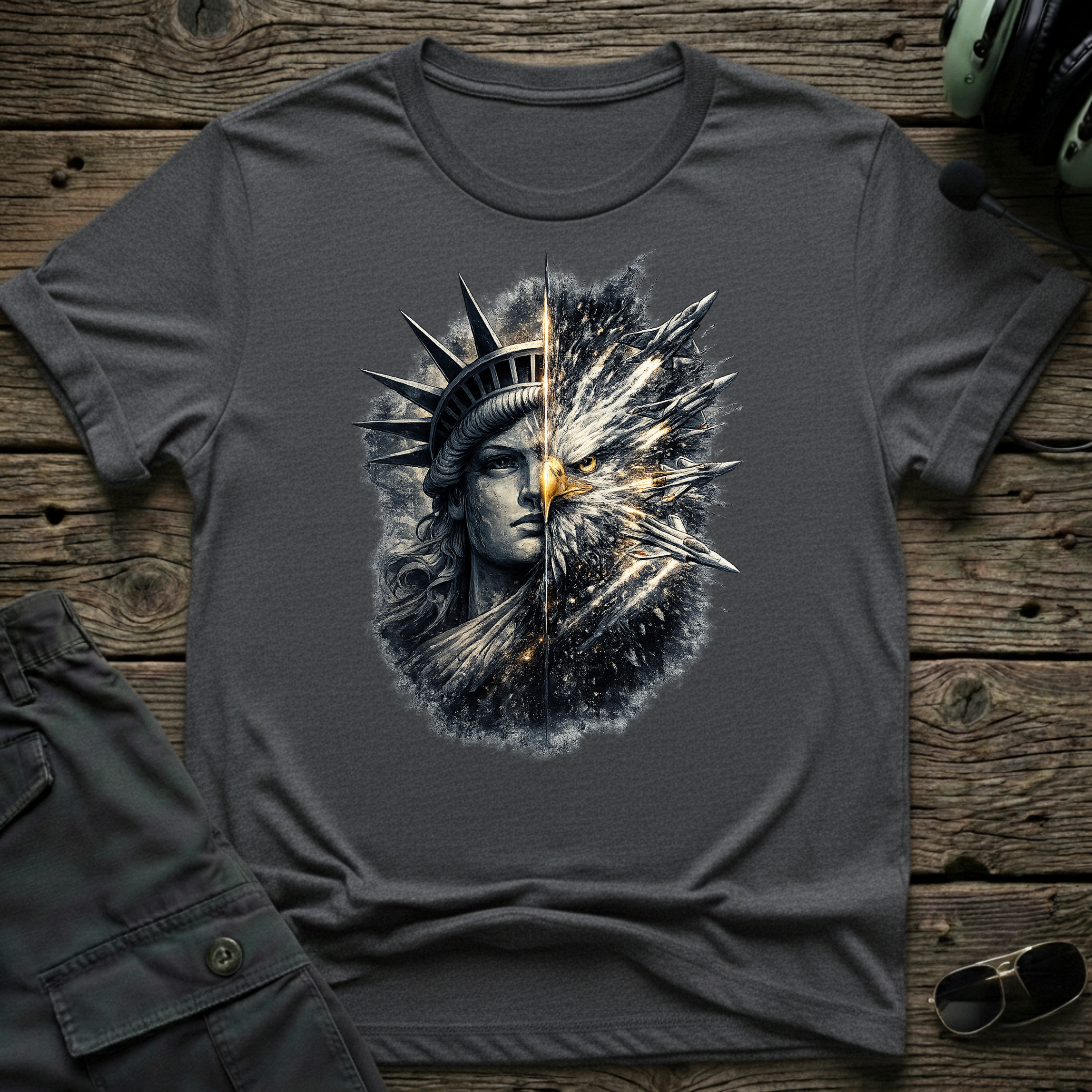 Liberty Burst — aviation t-shirt
