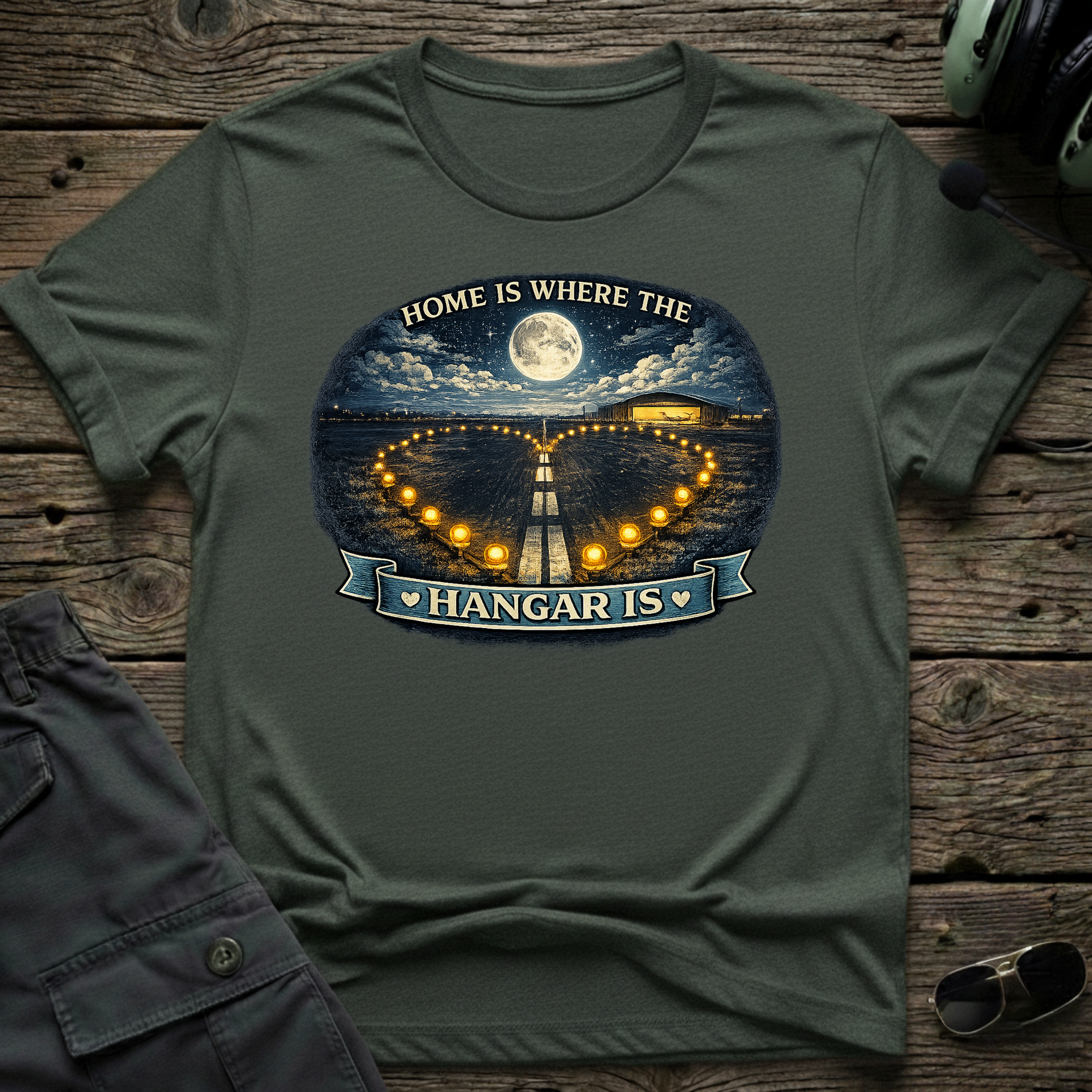 Home Is Where unisex t-shirt - perfect gift for aviation lovers