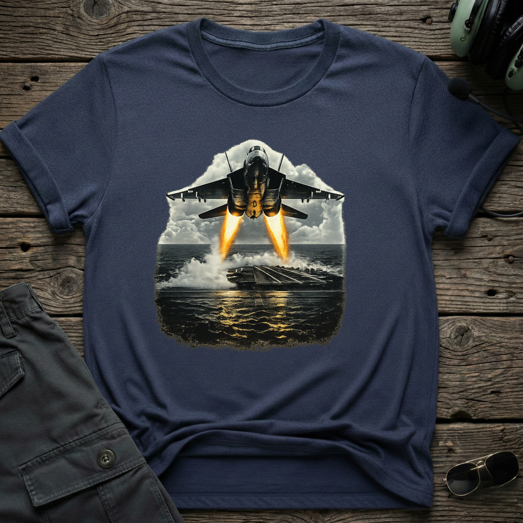 Jet Fighter Takeoff — aviation t-shirt