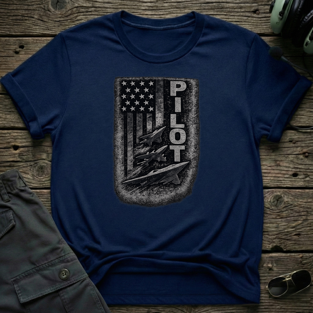 Pilot  Flag unisex t-shirt - perfect gift for aviation lovers