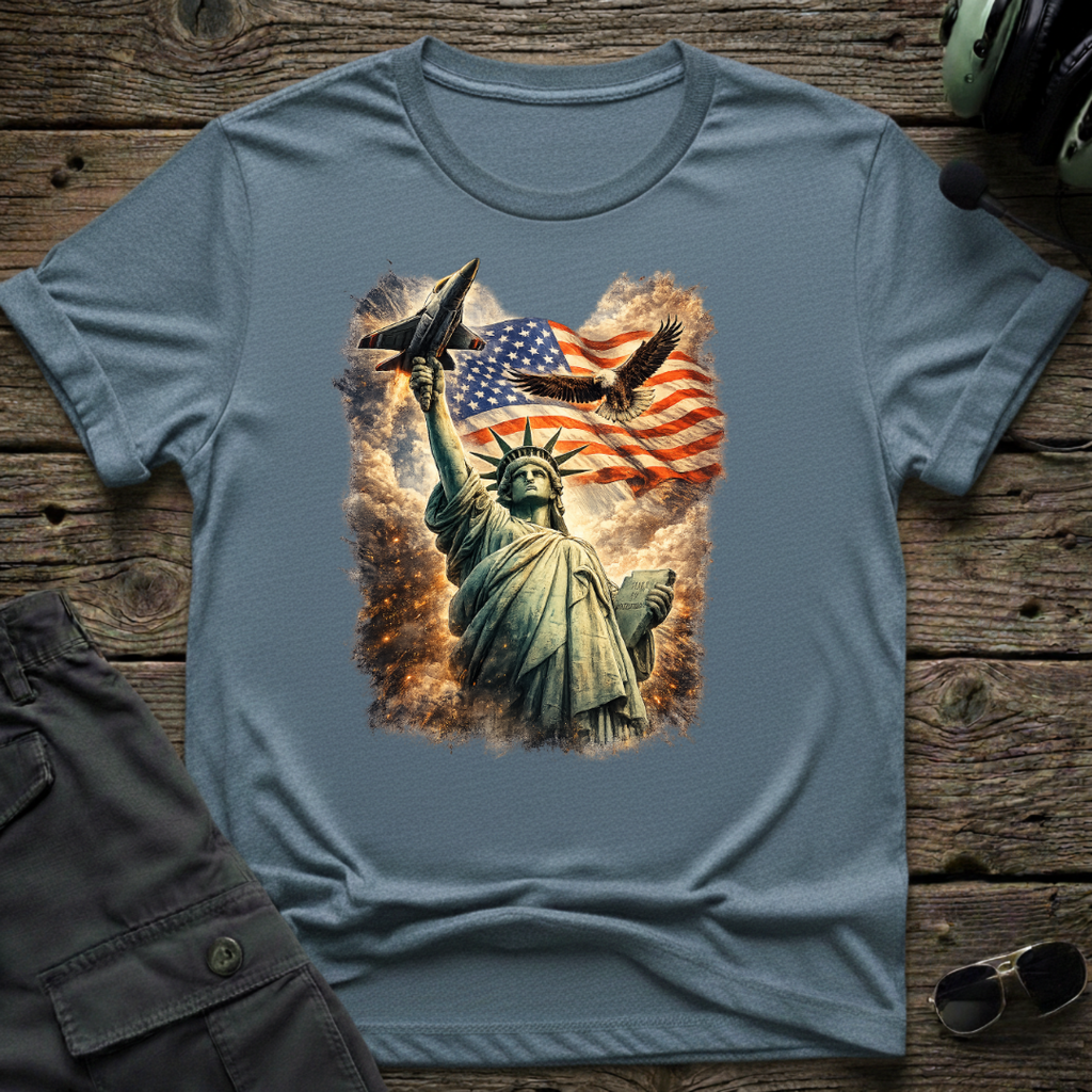 Statue of Liberty American Flag — aviation apparel